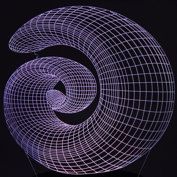 Acrylic plate Spiral