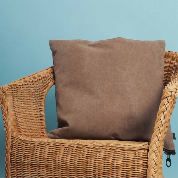 Canvas cushion cover 50x50 Washed Nougat